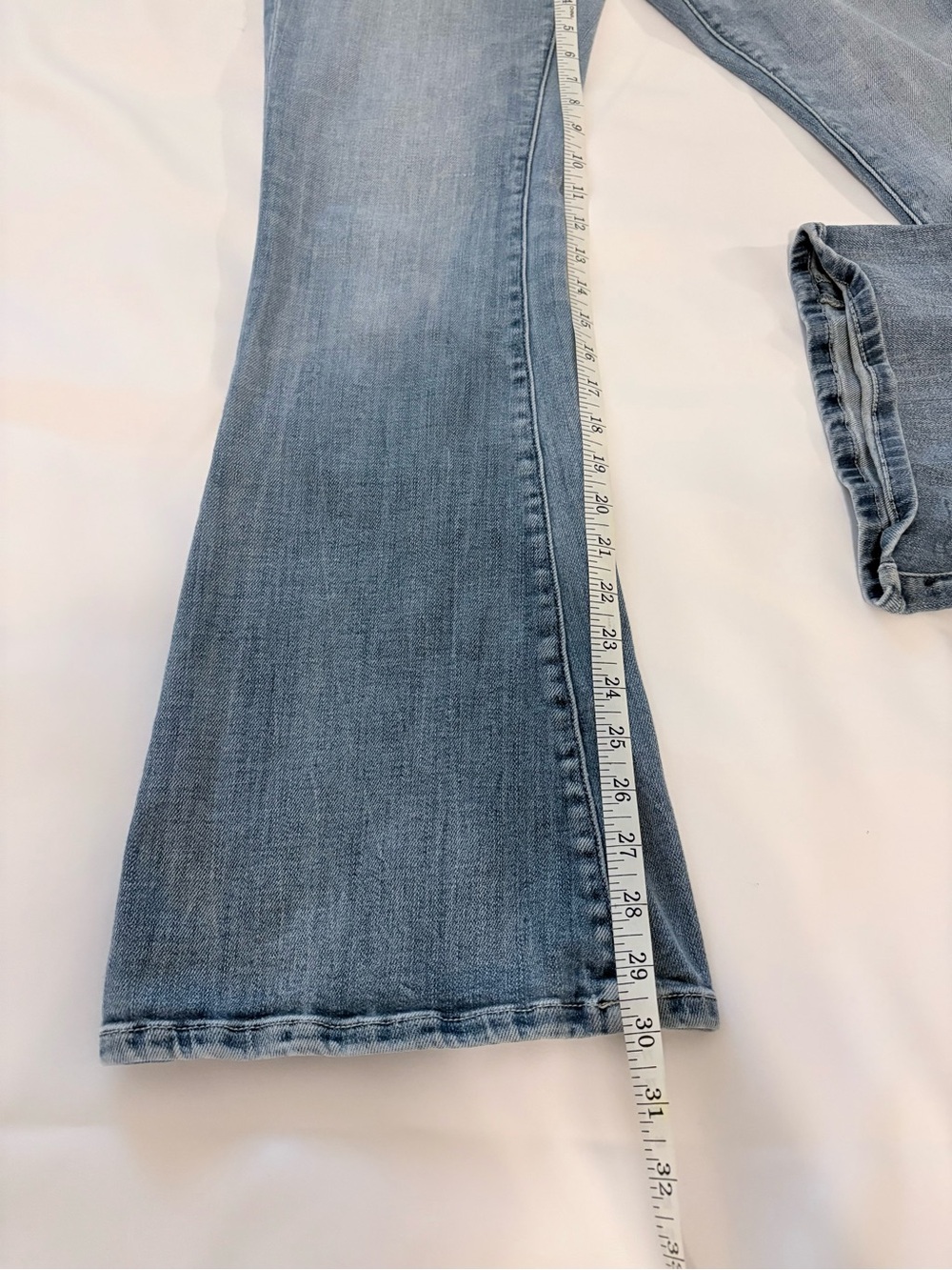 Buckle Light Blue Flare Jeans - Picture 4 of 5